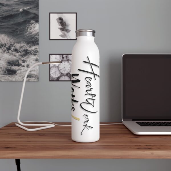 The HeartWork Works - Slim Water Bottle