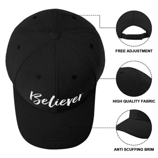 Polyester Baseball Cap (Believer) - Image 5