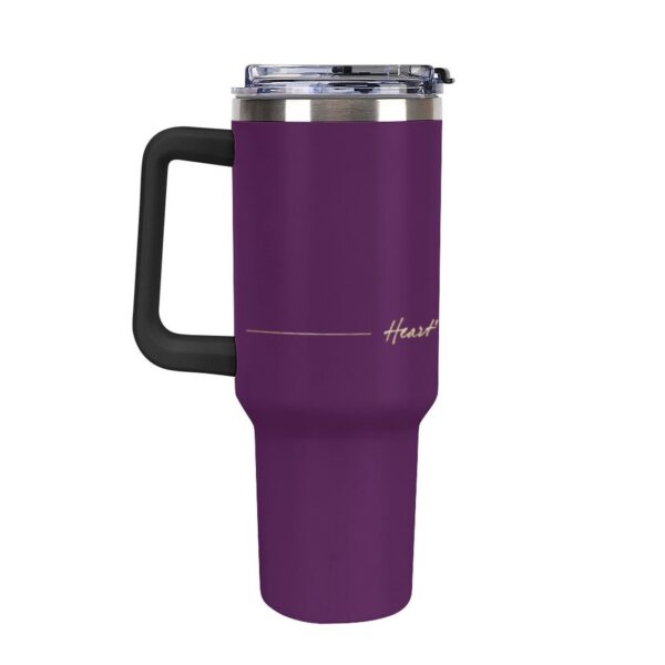 40oz Insulated Tumbler with Handle and Straw - Image 4