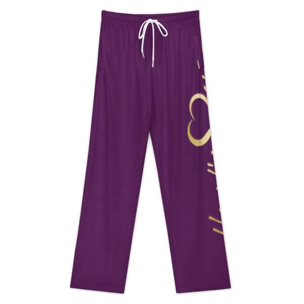 (Heart's Desire) Drawstring Women Wide Leg Pajamas Pants - Image 2