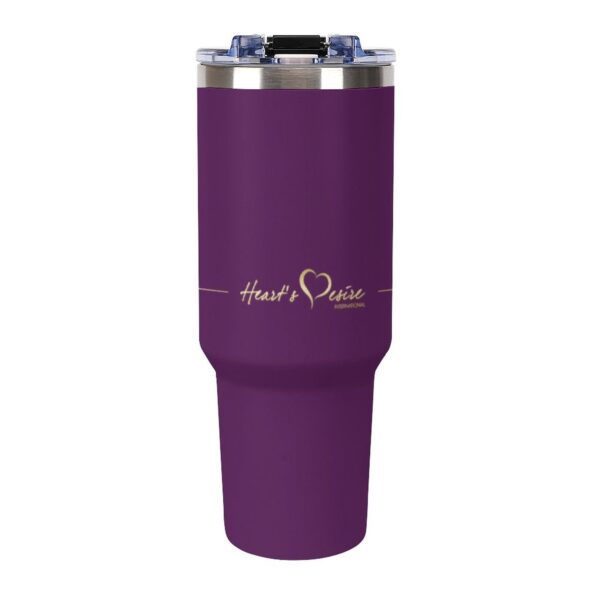 40oz Insulated Tumbler with Handle and Straw